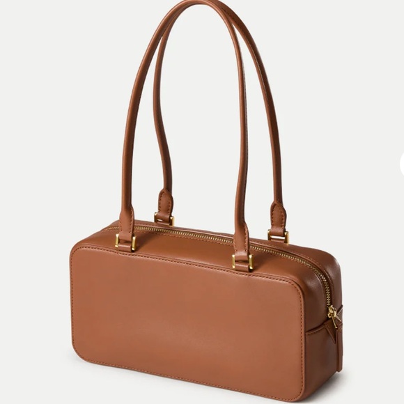 Veronica Beard Boxy Shoulder Bag Tan Hazel - Picture 16 of 16